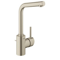 Grohe Concetto Lavatory Centreset Single-Handle Bathroom Faucet L-Size Brushed Nickel Finish