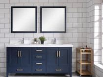 Armada 72" Double Sink Bathroom Vanity Blue