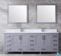 Armada 84" Double Sink Bathroom Vanity Grey