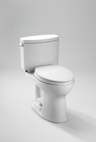 Toto Drake II Two-Piece Toilet, 1.28 GPF, Elongated Bowl