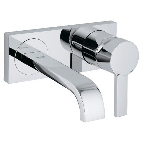 Grohe Allure Two Hole Wall Mount Bathroom Faucet S Size Chrome