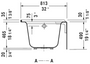 Duravit Architec Bathtub with panel height 66" X 32" X 19 1/4" Right Hand