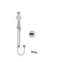 Riobel CS 1/2" 2-Way Type T/P Coaxial System with Spout and Hand Shower Rail Chrome