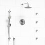 Riobel Momenti Shower Kit With 4 Body Jets Chrome Finish