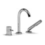 Riobel Riu 2-way 3 piece (thermostatic) coaxial deck-mount tub filler with hand shower