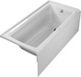 Duravit Architec Alcove Bathtub with panel height Left Hand 60" x 30" x  19 1/4"H