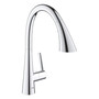 Grohe Zedra Single-Hand Pull Down Kitchen Faucet Starlight Chrome