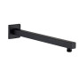 Royal 16" Matte Black Shower Arm with Flange