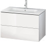 Duravit 34" L-Cube Vanity White High Gloss