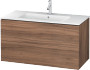 Duravit 40" L-Cube Vanity Natural Walnut