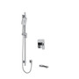 Riobel Equinox 1/2 Inch 2-Way Type T/P (Thermostatic/Pressure Balance) Coaxial System With Spout And Hand Shower Rail