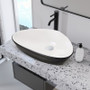 Lawrence Black and White Overmount Sink 23" x 17 x 15