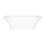 Victoria Albert Ravello 68-5/8 Inch X 29-5/8 Inch Freestanding Soaking Bathtub In Volcanic Limestone™ With No Overflow Hole - Gloss White