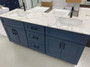 Sarasota 72" Double Sink Bathroom Vanity Blue