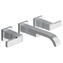 BRIZO SIDERNA® Two-Handle Wall Mount Lavatory Faucet - Less Handles 1.5 GPM - Polished Chrome