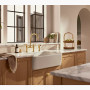 KOHLER Edalyn™ by Studio McGee Two-hole bridge kitchen sink faucet with side sprayer