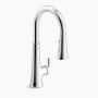 KOHLER  Tone® Touchless pull-down kitchen sink faucet with three-function sprayhead