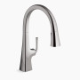 KOHLER  Graze® Pull-down kitchen sink faucet with three-function sprayhead