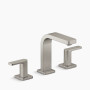 KOHLER Parallel® Widespread bathroom sink faucet, 0.5 gpm