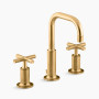 KOHLER Purist® Widespread bathroom sink faucet with Cross handles 1.2 gpm