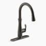 KOHLER  Bellera® Touchless pull-down kitchen sink faucet with three-function sprayhead