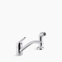 KOHLER  Jolt® Single-handle kitchen sink faucet with side sprayer