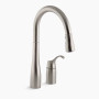 KOHLER  Simplice® Pull-down kitchen sink faucet with three-function sprayhead - K-647