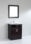 Alder 31.5 Inch Black Super White Quartz Vanity