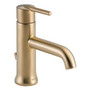 Delta 559LF-CZMPU Trinsic Brass 1 Lever Handle 1-Hole Deck Mount Lavatory Faucet with Metal Pop-Up 1.2 gpm at 60 psi Champagne Bronze
