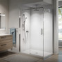 VIVIO DR1478 60'' X 75'' sliding shower door for alcove installation
