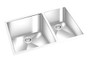 GEM DOUBLE KITCHEN SQUARE SINK UNDERMOUNT 27" x 18"