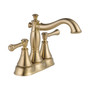 Delta Cassidy™ Two Handle Centerset Bathroom Faucet - Metal Pop-Up