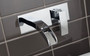 Rubi Kaskad Wall Mounted Washbasin Faucet Chrome