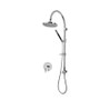Rubi Kronos Pressure Balanced Shower Kit with Shower Column with Sliding Shower Bar, Hand Shower and Round Shower Head Chrome