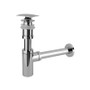 Rubi Decorative Siphon Pressure Drain for Washbasin with Overflow Brushed Nickel - R396NN