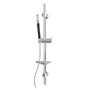 Rubi Kronos Round Sliding Shower Bar with Hand Shower Chrome