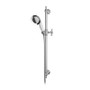 Rubi Kodi Antique Sliding Shower Bar with Hand Shower with White Handle Chrome