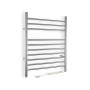 WarmlyYours the Infinity Towel Warmer Brushed Stainless Steel