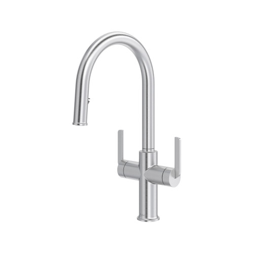 Riobel Authentica Two Handle Pull-Down Kitchen Faucet With C-Spout ...