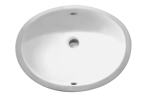 Porcelain Undermount Sink Oval 17 1 2 X 14 1 2 York Taps   Yt G183  36386.1471804247.500.750 