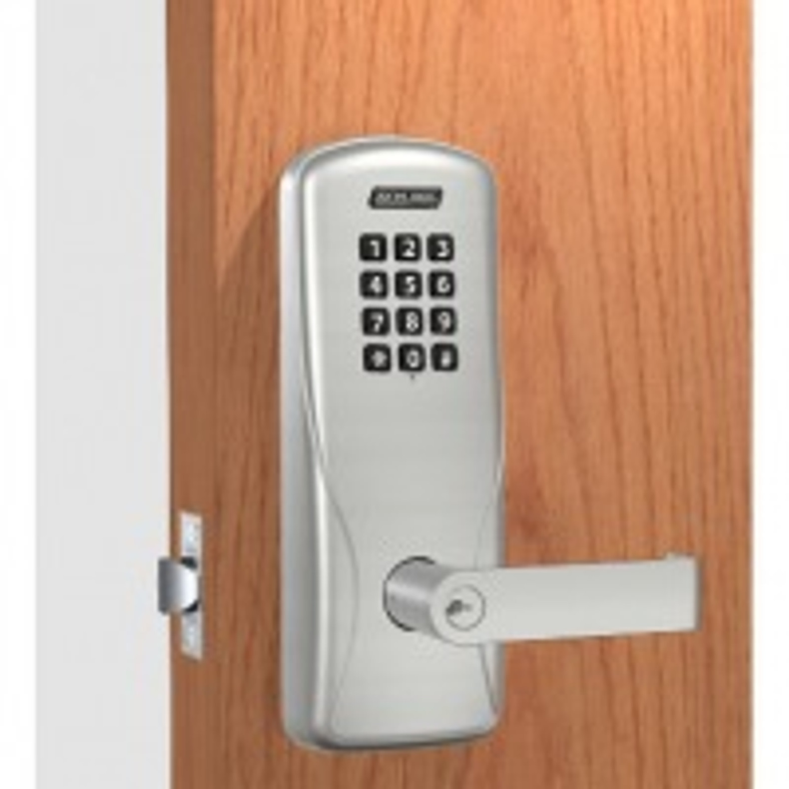 Schlage CO100 CY70KP Electronic Keypad Lock w/ Core, Sparta Lever, Satin  Chrome