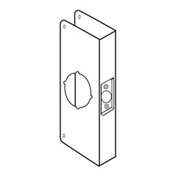 General Lock Remodeling WrapAround Plate for Cylindrical or Tubular
