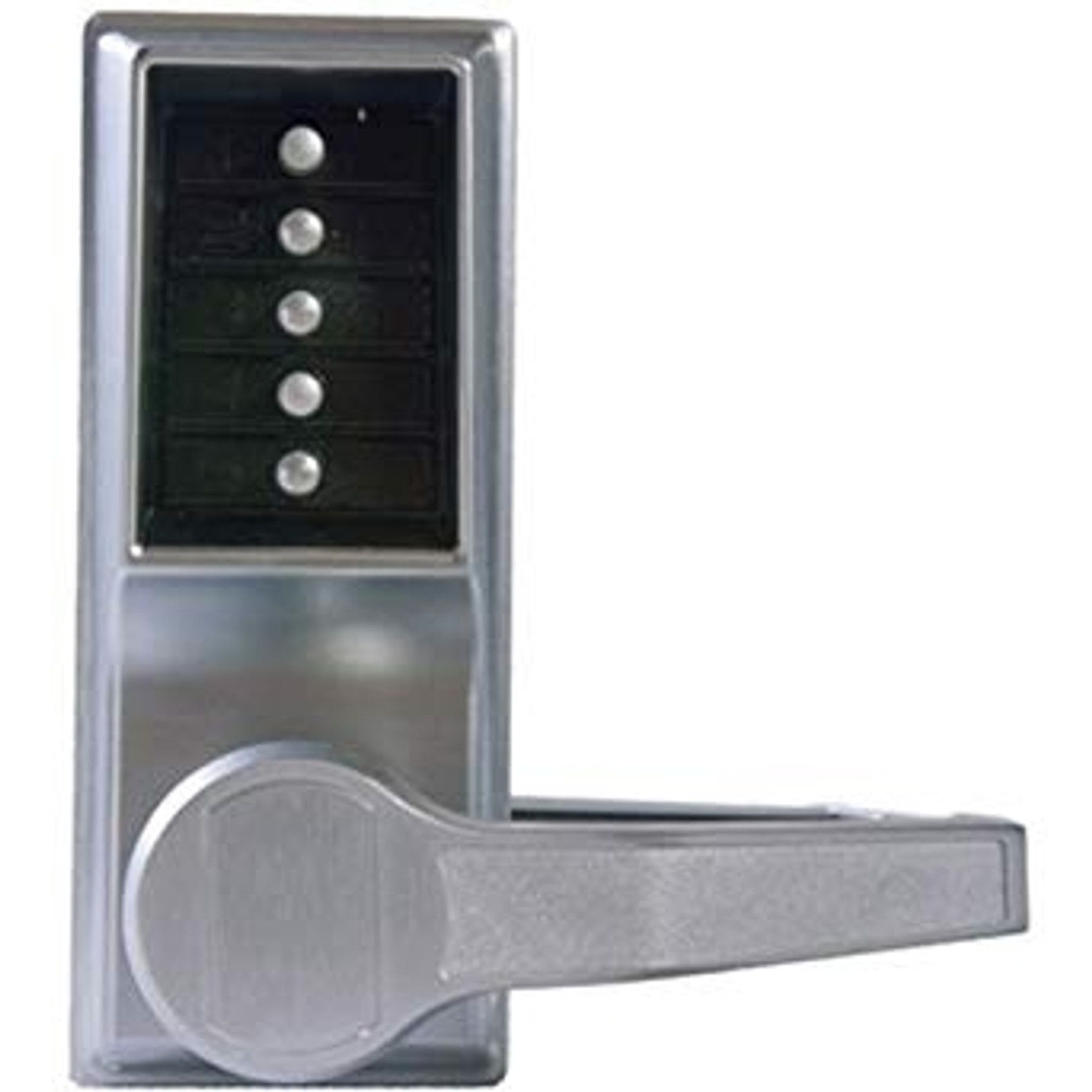 Simplex LR1031-26D-41 Passage Pushbutton Lever Lock with no Key Override in  Satin Chrome KAL DOOR HARDWARE