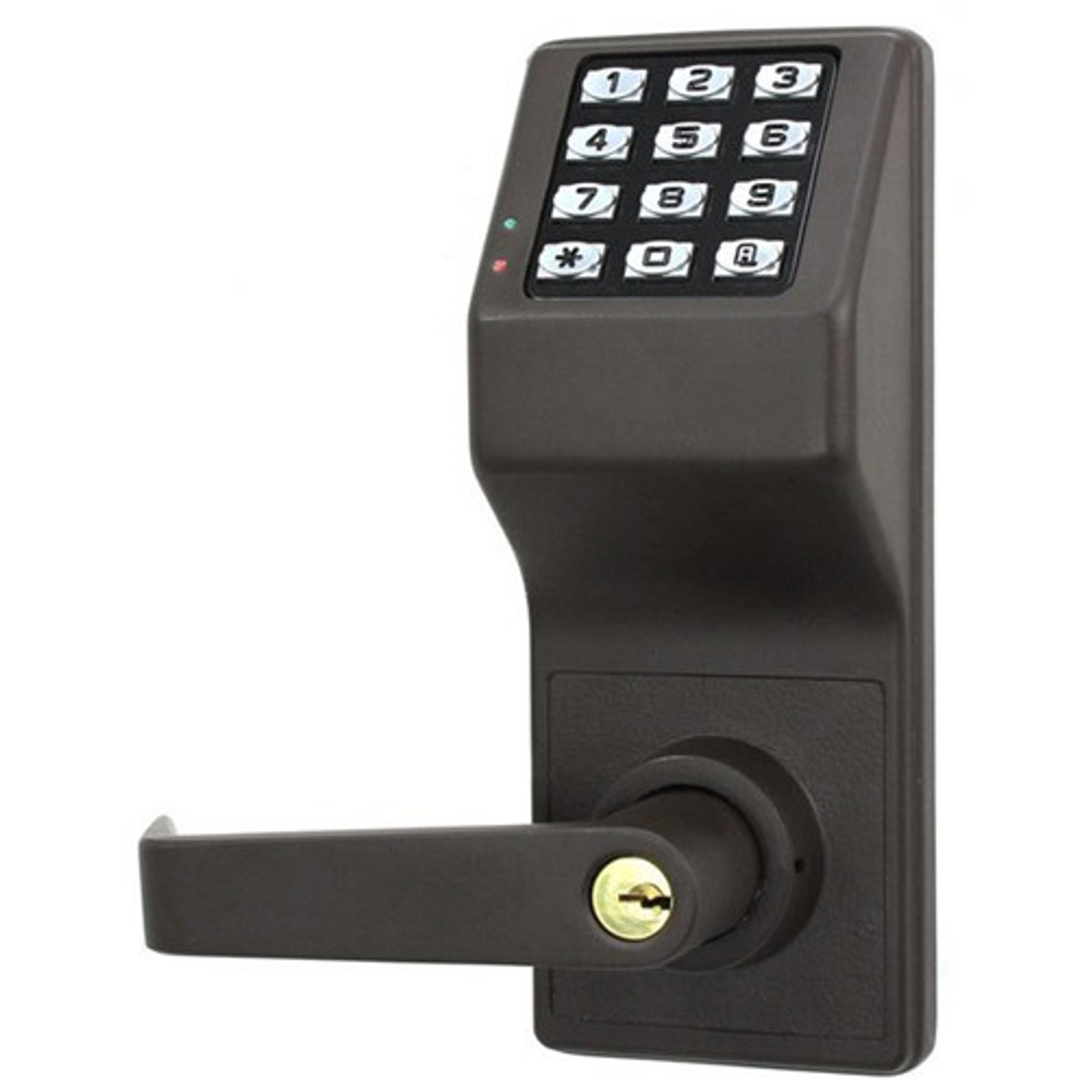 Alarm Lock DL2700IC-C-US10B Trilogy T2 Series Digital Cylindrical Keyless Lock  Leverset with Corbin Core Override in Duronodic KAL DOOR HARDWARE