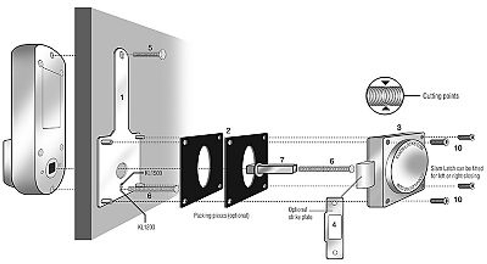 KL1000 Classic KitLock Locker Lock