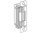 Adams Rite 7101 Electric Strike Aluminum Jamb Radius Face