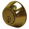 General Lock Double Cylinder Deadlock, US3 Polished Brass Finish, Kwikset Keyway, Adjustable Bolt, Grade 3