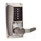 Simplex LLP1020M-26D-41 Exit Trim Lever with Medeco RemovaBLe Core Key Override option in Satin Chrome