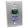 Alarm Lock PE2 3" Wide x 4.75" Tall Standard Switch Plate with Square Green Illuminated Exit Button
