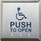 Camden CM-RFK45/A4 — Activation Plates Kinetic Switch Kit, 900 MHz. No-Battery Wireless ACTIVE WHEELCHAIR Symbol and "PUSH TO OPEN" Text, Satin Stainless Steel Camden CM-RFK45/A4 — Activation Plates Kinetic Switch Kit, 900 MHz. No-Battery Wireless ACTIVE WHEELCHAIR Symbol and "PUSH TO OPEN" Text, Satin Stainless Steel